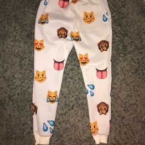 Pants | Givenchy White Emoji Joggers 